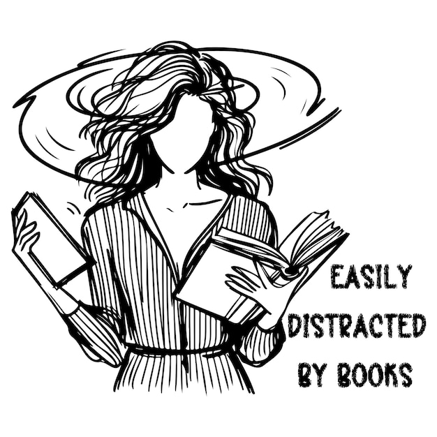 Easily Distracted by Books_K