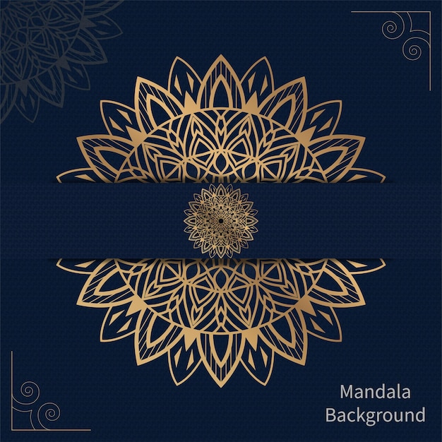 Easily editable and resizable coloring mandala background