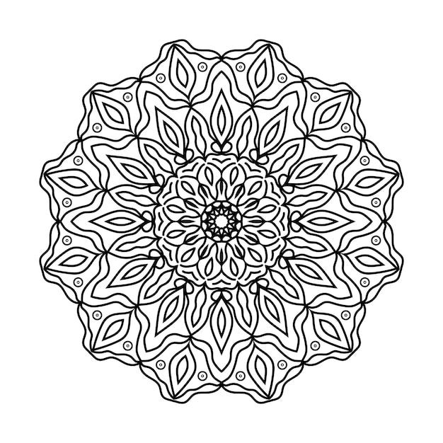 Easily editable and resizable mandala background