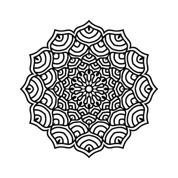 Easily editable and resizable mandala background