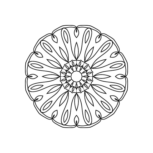 Easily editable and resizable mandala background