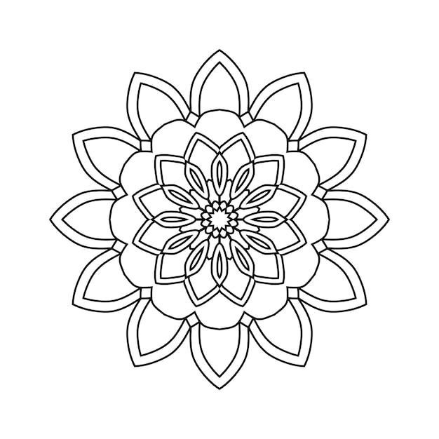 Easily editable and resizable mandala background