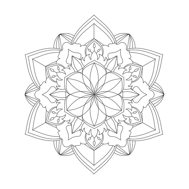 Easily editable and resizable mandala