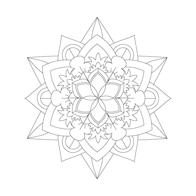 Easily editable and resizable mandala