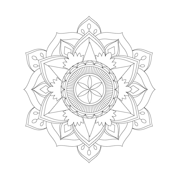 Easily editable and resizable mandala