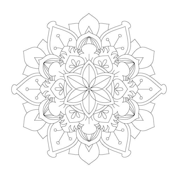 Easily editable and resizable mandala