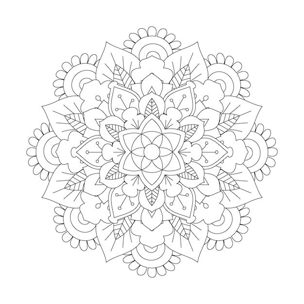 Easily editable and resizable mandala