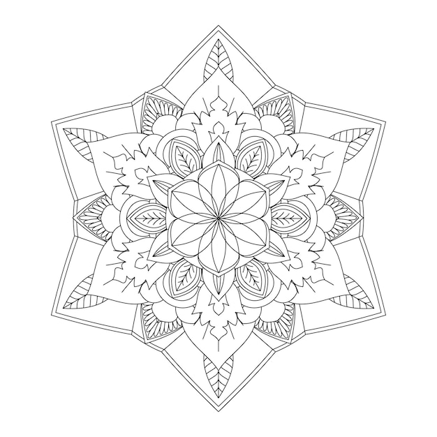 Easily editable and resizable mandala