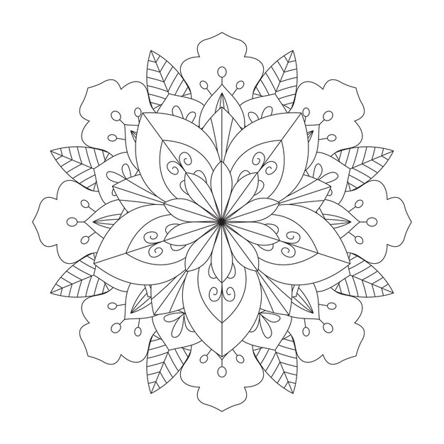 Easily editable and resizable mandala