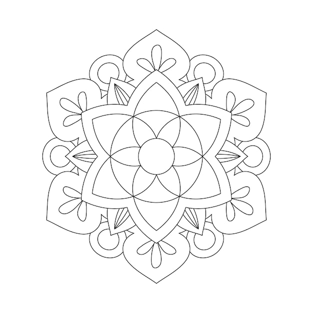 Easily editable and resizable mandala