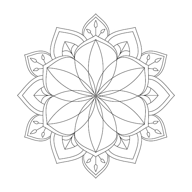 Easily editable and resizable mandala