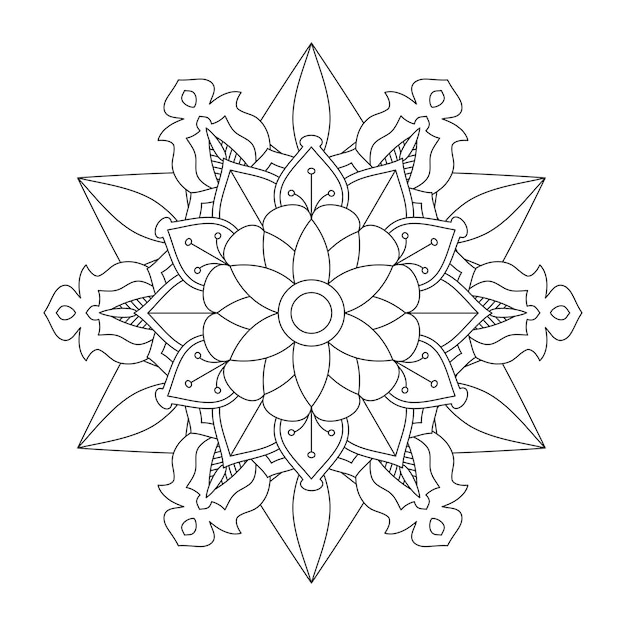 Easily editable and resizable mandala