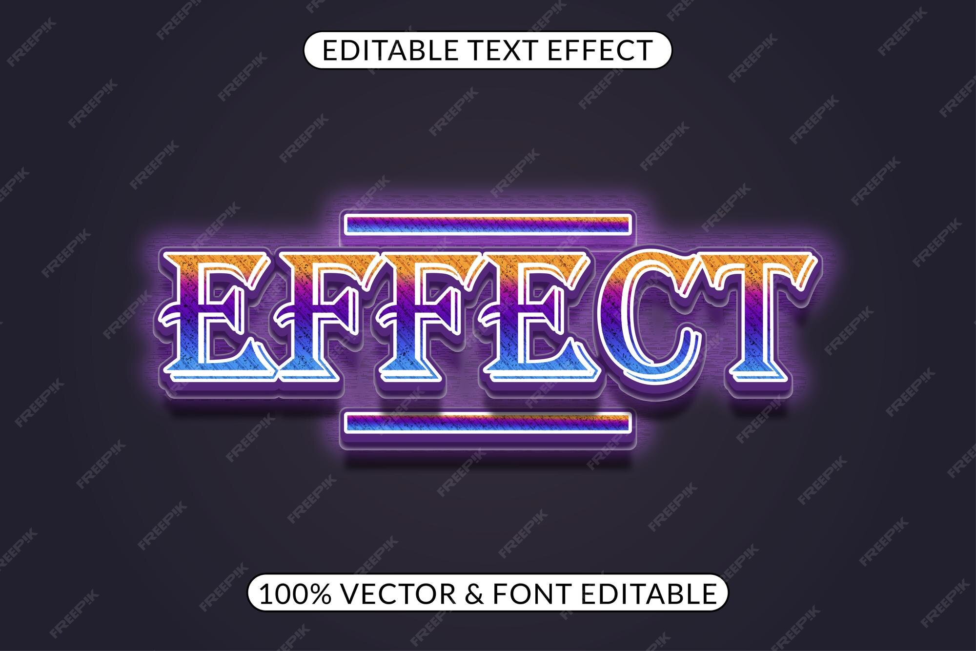 Premium Vector Easily Editable Word Effect Text Effect premium-vector-easily-editable-word-effect-text-effect