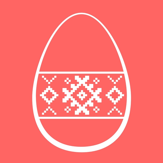 Easter background with egg