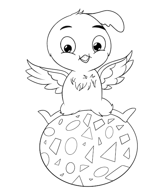 Easter Bird Coloring Page