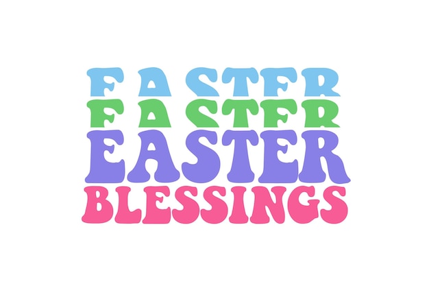 Easter blessings design