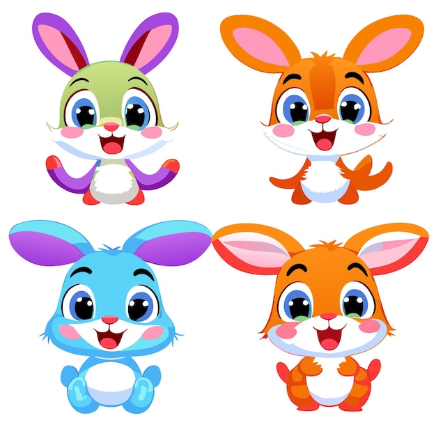 Easter Bunny Clip Art Assortment