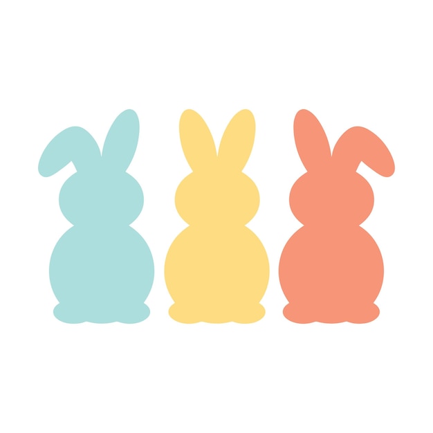 Easter Bunny Clipart tshirt design premium vector