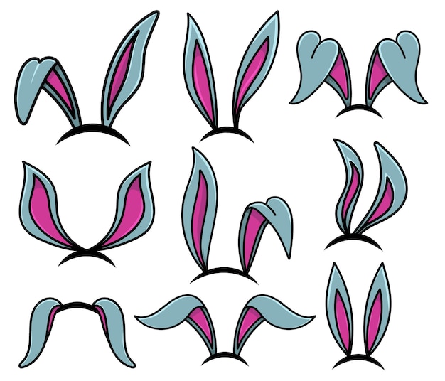 Easter bunny ears. design element for poster, card, banner, flyer.