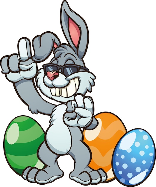 Vector easter_bunny_pointing