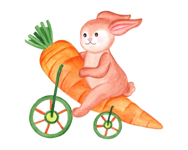 Easter Bunny Watercolor Clipart