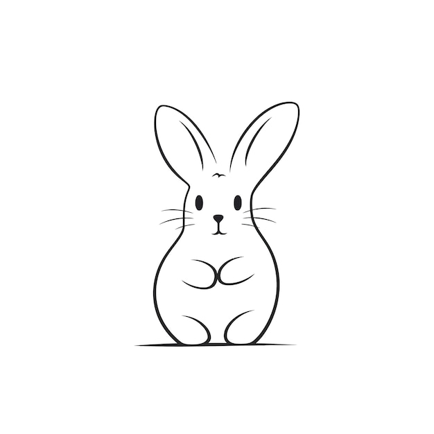 Vector easter bunny