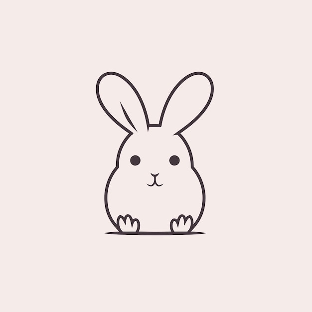 Vector easter bunny