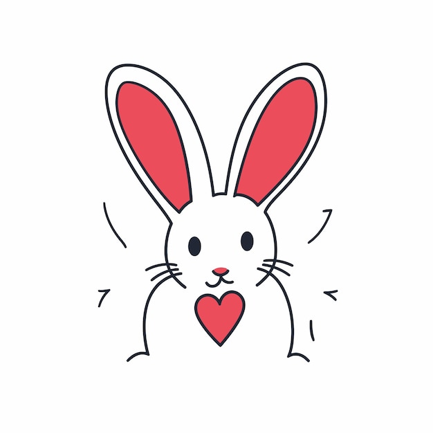 Vector easter bunny