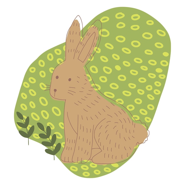 Vector easter bunny