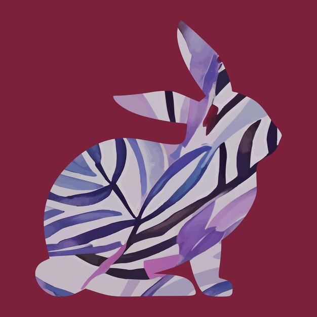 Vector easter bunny