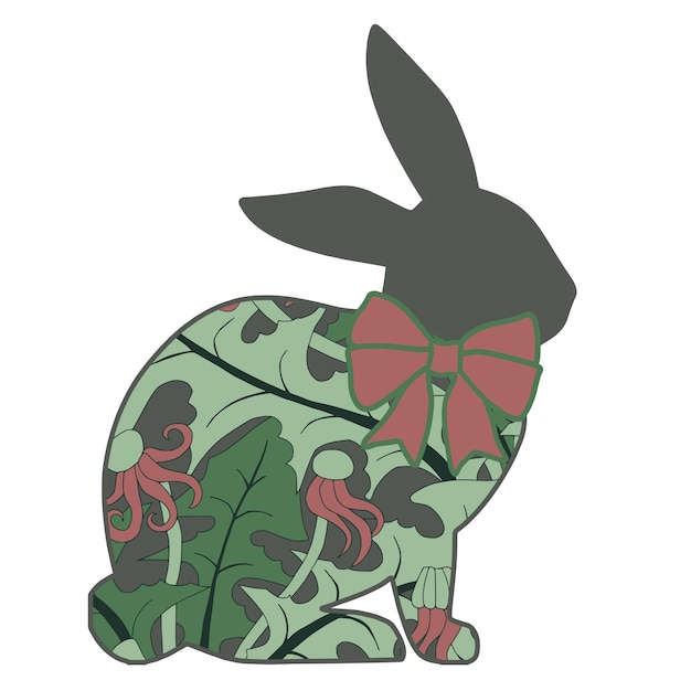 Vector easter bunny