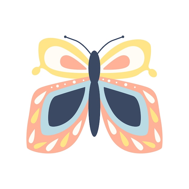 Easter butterfly illustration