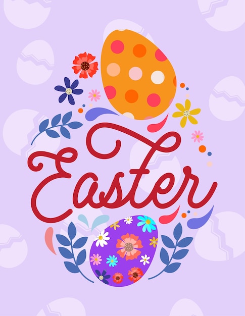 Vector easter card 1