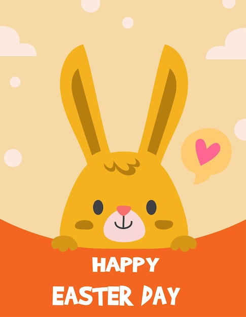 Vector easter card happy easter day 2