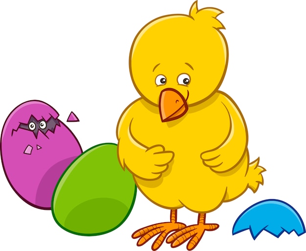 easter chicken cartoon character