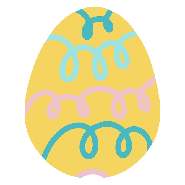 Easter colorful eggs Vector illustration