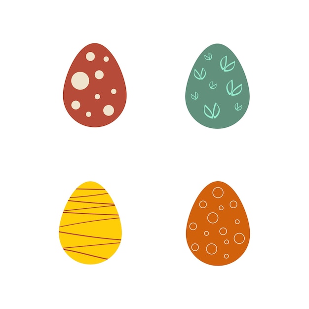 Vector easter colorful eggs