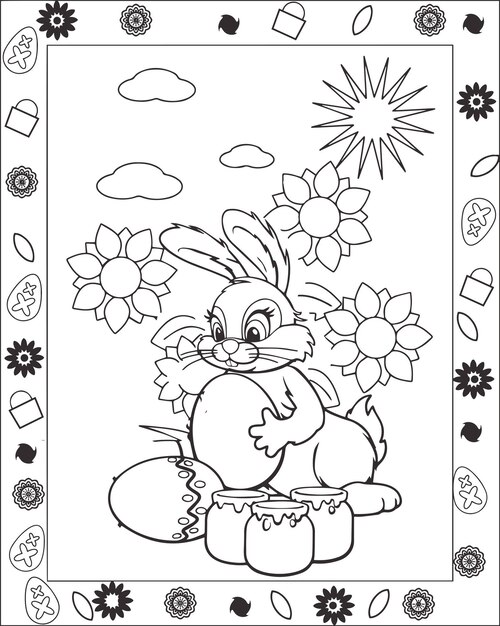 Easter Coloring Book kids