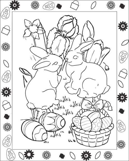 Easter Coloring Book kids