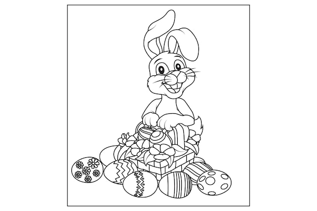 easter coloring page for kids