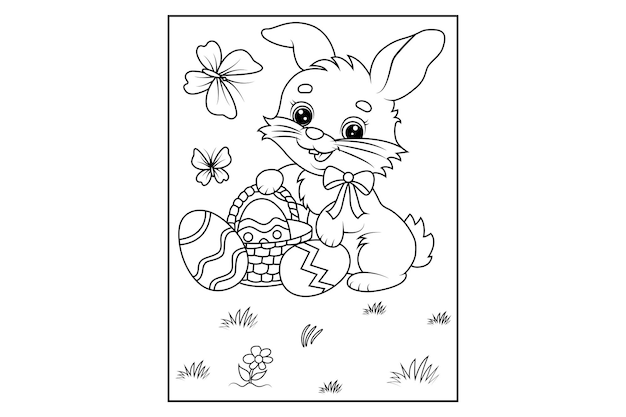 easter coloring page for kids