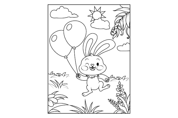 easter coloring page for kids