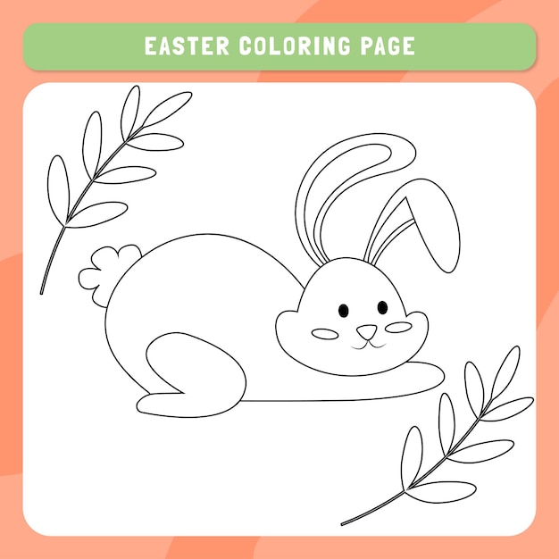 Easter coloring page