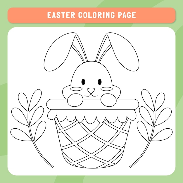 Pagina da colorare di pasqua