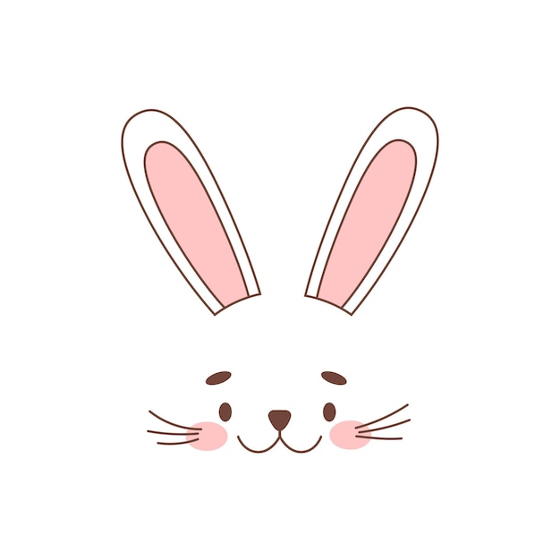 Easter concept - Easter bunny face