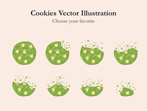 Vector easter cookies white day vector cartoon icon dessert breakfast illustration wallpaper sweet biscuit