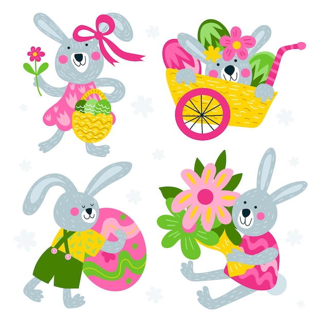 Easter day bunny collection