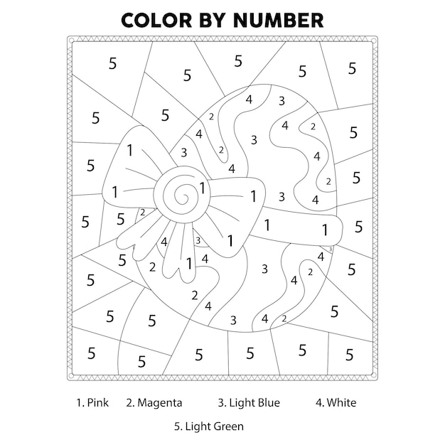 Easter Day color by number coloring page - Easter print by number