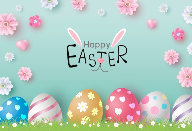 Vector easter day design 