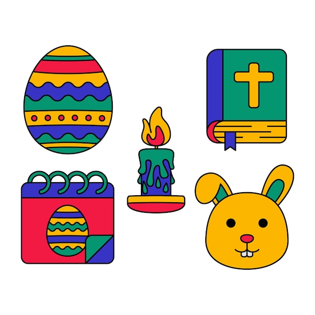 Vector easter day element vector illustratie